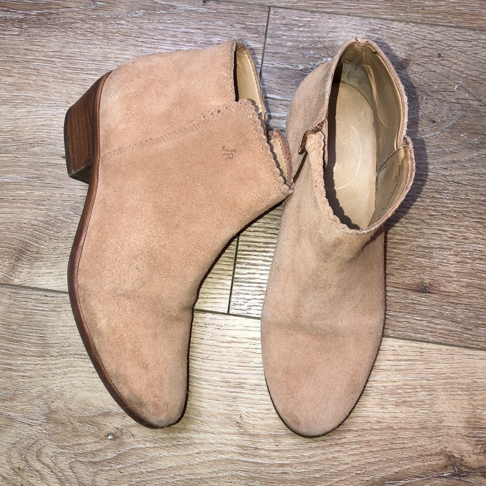 Jack Rogers Bailee Tan Suede Ankle Boots Size 6M - Picture 2 of 8